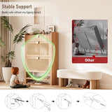 INNOD Rattan Shoe Storage Cabinet, Shoe Organizer with 2 Flip Drawers, Narrow Shoe Cabinet, Free Standing Hidden Shoe Storage, Shoe Rack for Entryway/Hallway/Closet, Natural Oak INNOD