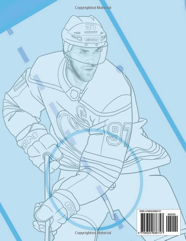 Hockey Stars Coloring Book: All the Best Players of the Season Ready to Color (for Kids and Adults) Majosta
