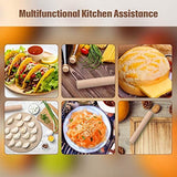 Small Wooden Rolling Pin, Dumpling Dough Roller Wooden Mini Rolling Pins Kitchen Utensil Tool for Fondant, Pasta, Bread, Pastry, Cookies, Pizza, Pie, Cylinder Style, 6.3 Inch (3 Pieces) Patelai
