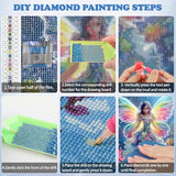 DOMROM Diamond Painting Kits, Fairy 5D Diamond Art Kits,Gem Art Painting with Diamonds Dots, Arts and Crafts for Beginners Adult Gift Wall Decor 12 x 12inch DOMROM
