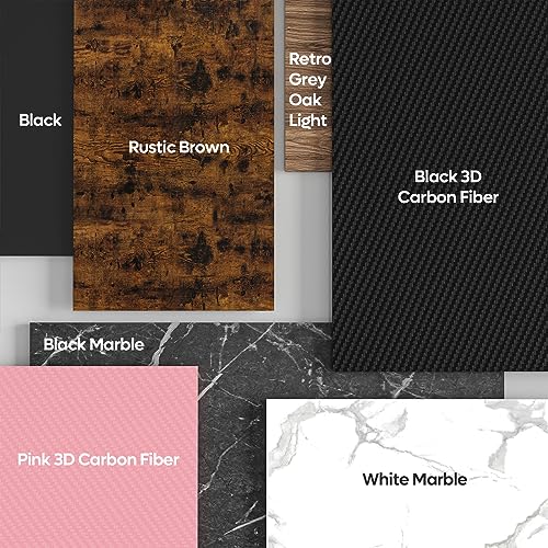 Bestier White Computer Desk with Charging Port & LED Strip,42 inch Modern Gaming Desk with Reversible Storage Shelves,Small L Shaped Desk with Hooks for Home Office Bestier