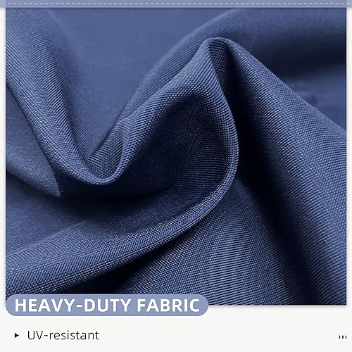 PURPLE LEAF 10' x 13' Outdoor Retractable Pergola Heavy-Duty Aluminum White Pergola with Sun Shade Canopy Patio Modern Shelter for Garden Yard Deck Grape Trellis, Navy Blue PURPLE LEAF