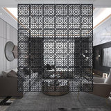 Hanging Room Divider Panels, 24 Pieces Wood-Plastic Screen Panels Wall Divider Partition Home Office Decoration (Natural) MHTRFG