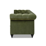 Jennifer Taylor Home Dalton 88" Tufted Chesterfield Sofa (Olive Green Performance Velvet) Jennifer Taylor Home