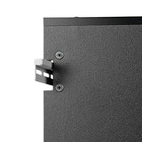 HangUps Upper Storage Cabinet, 30", Black Prepac