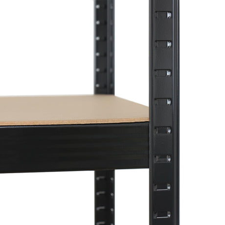 Karl home 5 Tier Metal Garage Shelves, Adjustable Shelf for Storage Heavy Duty, Wide-Size Shelves Organization for Garage Pantry Basement Kitchen, 2000lbs,43.3" L x 17.7" W x 70.9" H, Black Karl home