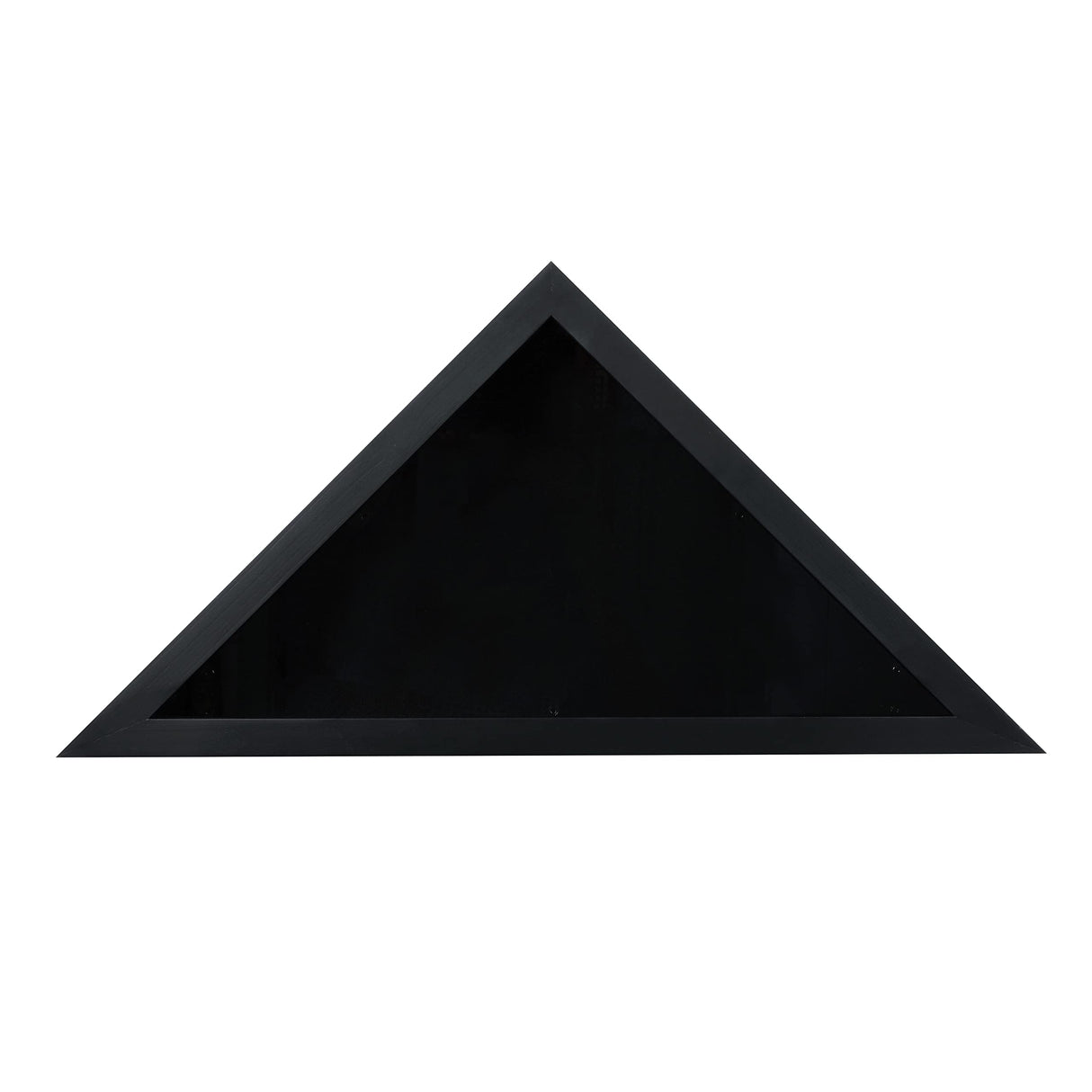 HBCY Creations Flag Display Case for 5' x 9.5' American Veteran Burial Flag Solid Wood Black Frame with Glass Front with Wall Mount or Standing HBCY Creations