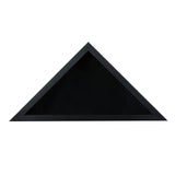 HBCY Creations Flag Display Case for 5' x 9.5' American Veteran Burial Flag Solid Wood Black Frame with Glass Front with Wall Mount or Standing HBCY Creations