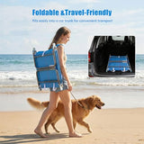 SUNNYFEEL Beach Lounge Chair, Backpack Reclining Beach Chairs Lay Flat, Sun Face Down Tanning Chair, Folding Camping Chairs Portable Camp Cot with Backpack Straps for Outdoor/Picnic/Lawn