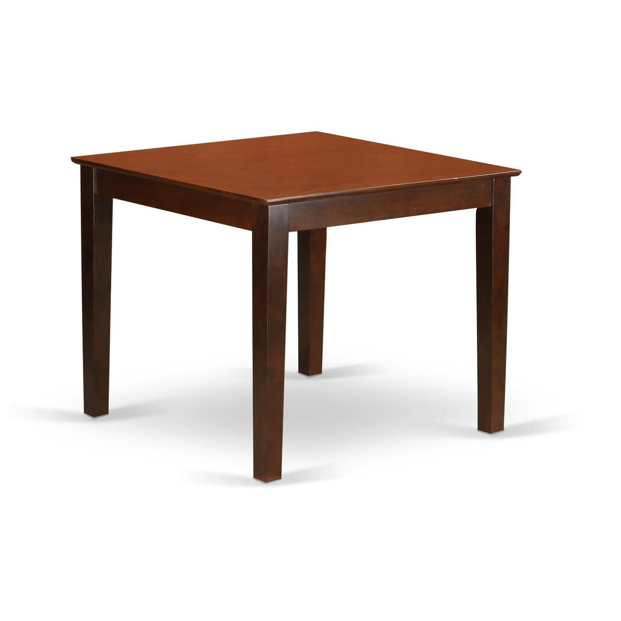 East West Furniture OXDO5-MAH-W Oxford 5 Piece Modern Set Includes a Square Wooden Table and 4 Dining Room Chairs, 36x36 Inch East West Furniture