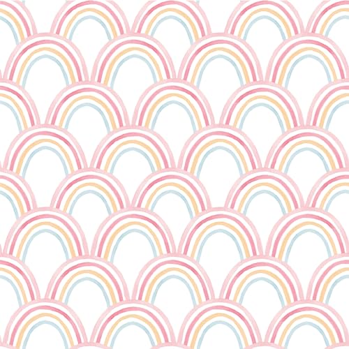 wovenx Kids Organic 100% Viscose Derived from Bamboo Sheet Set | Twin or Full Size Fitted Bed Sheets | Oeko-Tex Certified | Cute Toddler Bedding for Girls & Boys Rainbow Full wovenx