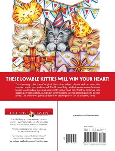 Creative Haven It's a Cat's World! Coloring Book (Adult Coloring Books: Pets) WoodArtSupply