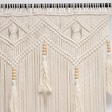 GCOVELIS Boho Curtains for Bedroom Macrame for Windows Living Room Boho Decor Large Macrame Wall Hanging Beaded Curtain for Doorway Closet Curtains Wedding Backdrop, 1 Panel 52''W x 72''L GCOVELIS