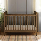 Namesake Liberty 3-in-1 Convertible Spindle Crib with Toddler Bed Conversion Kit in Natural Walnut, Greenguard Gold and FSC® Certified
