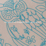 Esffaci Embroidery Starter Kit for Adult Beginner with Owl Flower Pattern Hand Embroidery Set with Embroidery Cloth Hoop Needles Colorful Floss and Instruction