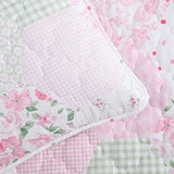 Laura Ashley Kids - Twin Quilt Set, Reversible Kids Bedding with Matching Sham(s), Ideal for Toddler Bedding Set, Ideal Girl Room Essentials, Coquette Room Decor (Ellyn Pink, Twin) Laura Ashley