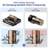 SCULPFUN RA Mini Laser Rotary Roller with Bracket, Y-Axis Rotary Roller 360° Rotation for Engraving Cylindrical Objects Cans Cups Bottles, Compatible with iCube, iCube Ultra and C1 Laser Engraver SCULPFUN