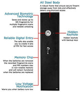 Gearmart Fast Access Gun Safe Rifle Safe Larger and Durable for 5-6 Gun Shotgun Cabinet (Larger Rifle Safe-Biometric) … Gearmart