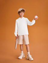 Haloumoning Boys Fashion Hoodies Kids Long Sleeve Hooded Sweatshirts 5-14 Years White Haloumoning