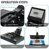 SmarketBuy Heat Press Machine 16x20 Inch, High Pressure Clamshell Heat Press 1700W, Large Heat Press Digital Control Heat Transfer Machine for T Shirts, Garments, Canvas Bag, Pillowcase SmarketBuy