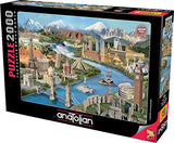 Anatolian Puzzle: 2000 Popular Landmarks Brown/a Anatolian