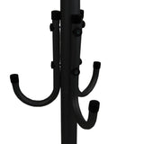 Mind Reader Coat Rack, Hall Tree, Freestanding Organizer, Coat Tree, Hat, Jacket, Purse, Metal, 18"L x 18"W x 68.5"H, Black, 11 Mind Reader