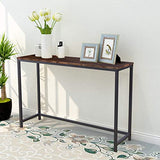 HOMERECOMMEND Console Table for Entryway Narrow Sofa Tables Entryway Table Rustic Narrow Entrance Front Door Console Table Accent Table for Living Room Corridor Hallway Rustic Brown HOMERECOMMEND