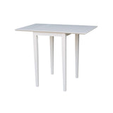 International Concepts Small Dropleaf Dining Table, White IC International Concepts