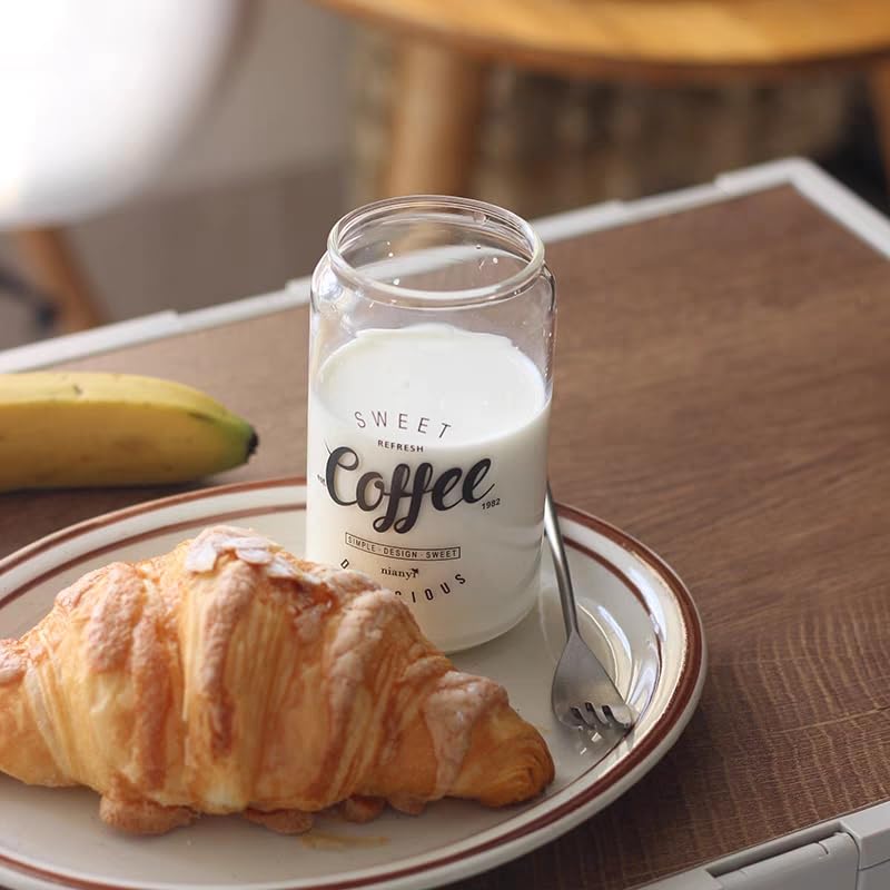 ABBSH Sublimation Glass Blanks With Bamboo Lid, Sublimation Frosted Glass Tumbler 16OZ, Sublimation Beer Can Glass, Frosted sublimation Glass Cups With Bamboo Lids And Straws 8Pack ABBSH