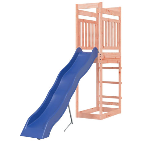 'vidaXL Outdoor Playset - Solid Douglas Wood Construction - Imaginative Playground with Wave Slide and Sandpit - for Kids Aged 3 to 8 - Brown vidaXL