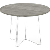 Lorell Weathered Charcoal Round Conference Table Lorell
