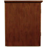 Leick Home 82350 Solid Wood Mission Oak Three Door TV Stand For 55" TVs Universal TV Console Living Room Storage Shelves Entertainment Center, Mission Oak Leick Home