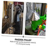 Mobestech Multi-Groove Wheel Heavy Duty Pulley A Type 5 Groove Pulley Drill Press Pulley 5-Step Pulley for V- Shaped Timing Belt Aluminum Alloy Mobestech