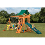Sky View Cedar Backyard Playset | W: 17'10" D: 9'4" H: 9'9" | w/2-Person Glider & 2 Belt Swings | Binoculars, Steering Wheel & Telescope | Kids Age 3-12 | ASTM Standards | 10-Year Warranty on Wood CREATIVE CEDAR DESIGNS