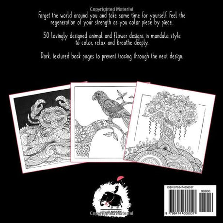 Mindfulness Coloring Book For Adults: For Mindful People | Feel the Zen With Stress Relieving Designs Animals, Mandalas, Zentangle Nature Art SUPPAS
