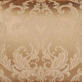 Monaco Luxury Bedding | Royal Monochromatic Metallic Gold | Puff Jacquard-Woven Acanthus Damask and Scrollwork | 4-Pc Bed Set Includes Oversized California King Comforter, Bedskirt, and 2 King Shams J. Queen New York