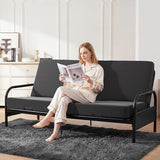 MABOZOO 6 Inch Full Size Futon Mattress, Foldable Futons Sofa Couch Bed Foam Floor Mattress Fits Futon Frames (Frame Not Included, Gray) MABOZOO