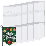 20Pcs Sublimation Garden Flags Blank Banners 12X18in Polyester Flags for Heat Transfer Printing Dye DIY Craft Indoor Outdoor Courtyard KKSUBCA