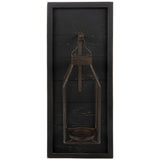 Hobby Lobby Black Shiplap Wood Wall Sconce, 23.5" H x 9.81" W x 7" D, Candle Holder Wooden Wall Decor for Living Room, Bedroom, Dining Room Hobby Lobby