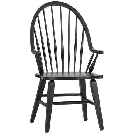 Liberty Furniture Industries Windsor Back Arm Chair, W25 x D25 x H41, Black Liberty