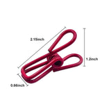 Chip Clips, Utility PVC-Coated Steel Clip for Food Package, Chips Bag, Clothes, Parper, Pack of 16, 2 Inch DAGONGREN