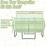 Gardenature 14FT Trampoline Tent for Kids(Tent Only),Fit for 8 Curved Poles Round Trampoline, Trampolien Shade Cover, Trampolien Accessories,Anti-Tear, Green Gardenature
