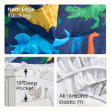 Joiedomi Kid Twin Comforter Set 5 Piece Dinosaur Bedding Set for Boys Girls Super Soft Microfiber Bed in a Bag with Comforter Sheets Pillowcase Sham Joiedomi