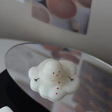 TOPYS Silicone Mold Candle Making Cute Abstract Melting Snowman Design Christmas Party Decoration Candle Form Epoxy Plaster Mould(2.6in) TOPYS