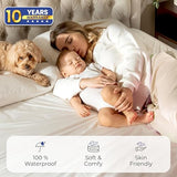 King Waterproof Mattress Protector - Noiseless, Breathable, Machine Washable Fitted Mattress Cover with Deep Pocket up to 18” Dreamzie
