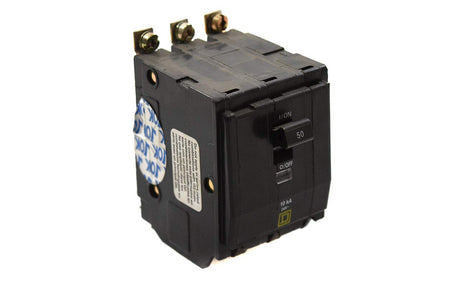 1- Square D QOB350 Bolt-On Circuit Breaker, 50 Amp, Square D