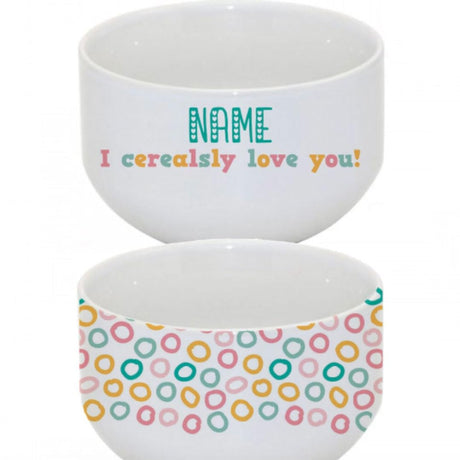 Personalized I Cerealsly Love You Bowl - 24oz Custom Cereal Bowl Dirty Pretty Things