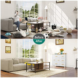 YITAHOME Dresser with 7 Drawers - Fabric Storage Tower, Organizer Unit for Bedroom, Living Room, Hallway, Closets - Sturdy Steel Frame, Wooden Top & Easy Pull Fabric Bins YITAHOME