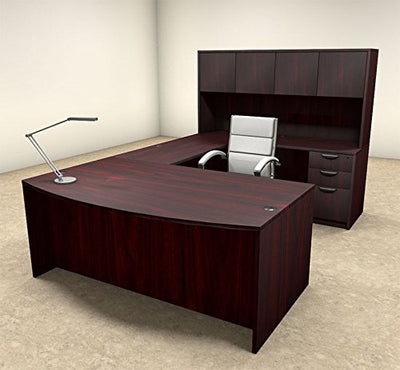 5pc U Shape Modern Executive Office Desk, OT-SUL-U15