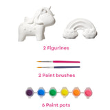 Innovative Designs Create N’ Style DIY Paint Your Own Figurines Arts and Crafts Set for Girls, Unicorn and Rainbow Figures Innovative Designs